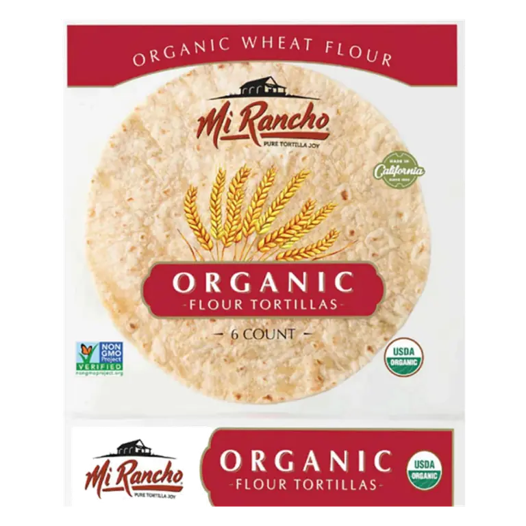 Wheat Flour Organic Tortillas