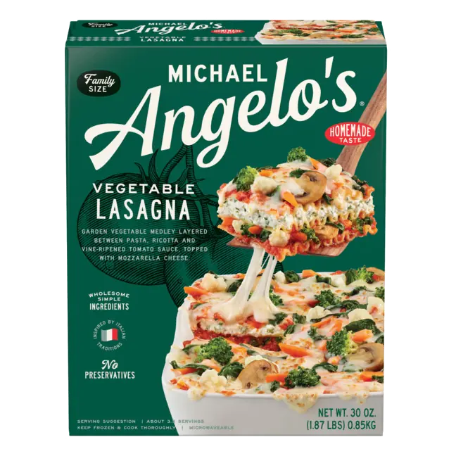 Vegetable Lasagna Family Size Frozen Meal