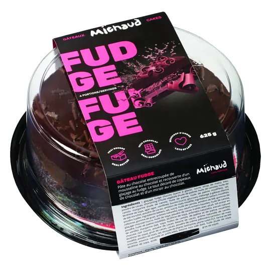 Fudge 6 in Cake 625 G (frozen)
