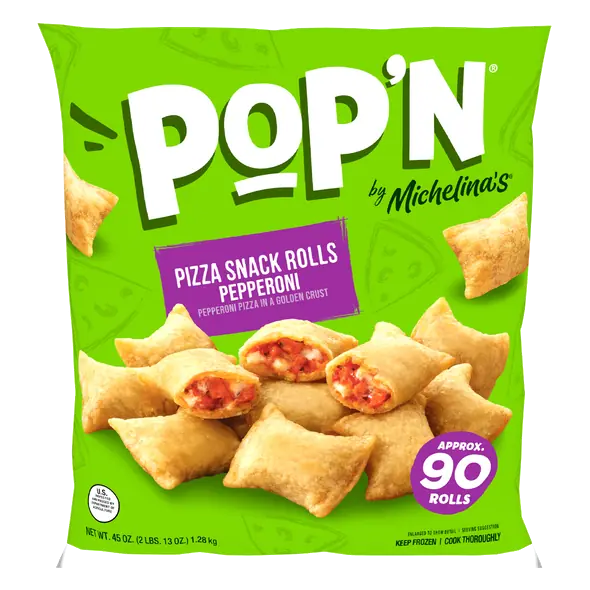 Pop'n Pepperoni Pizza Snack Rolls Frozen Meal
