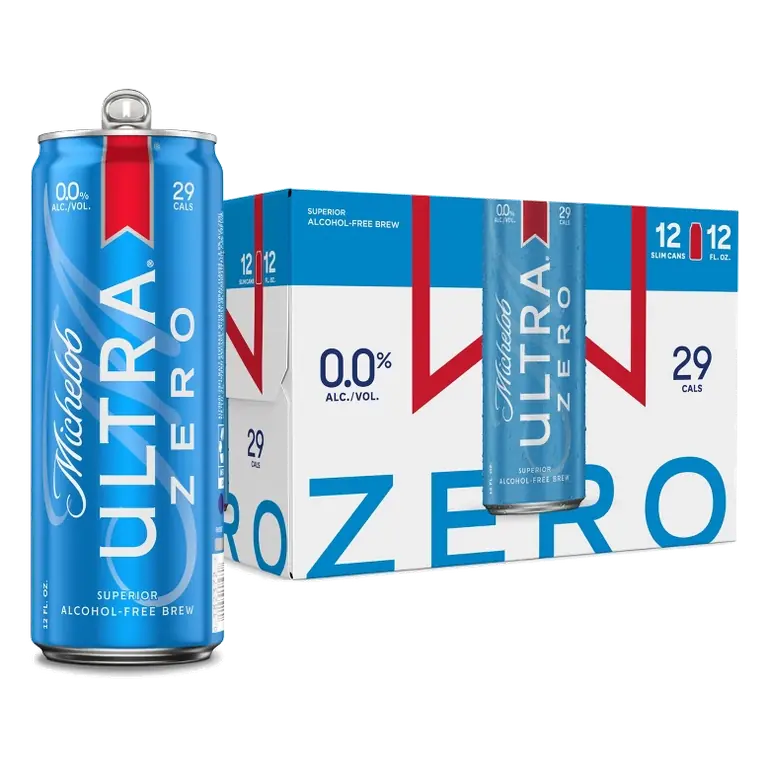 Michelob ULTRA Zero Non-Alcoholic Beer, 12pk/12 fl oz Cans