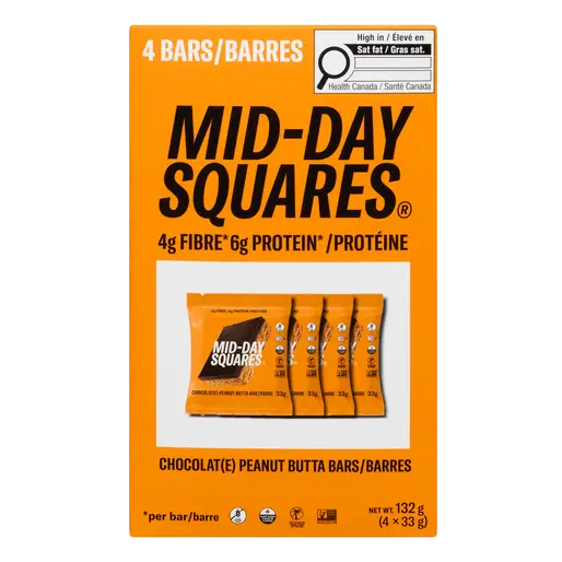 Chocolate Squares Peanut Butta 4 x 33 g