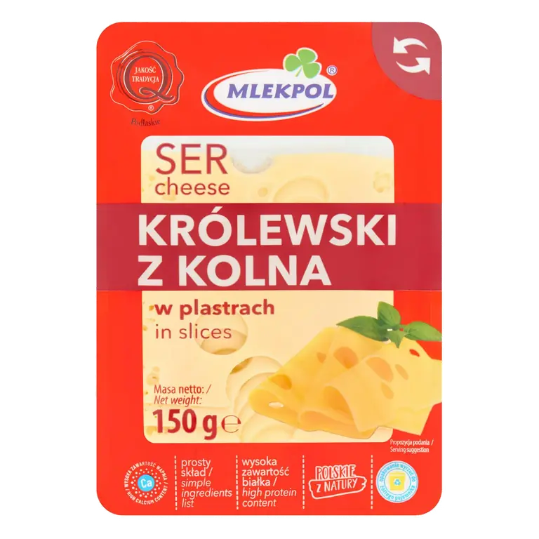 Mlekpol Krolewski Z Kolna Cheese Slices 150g