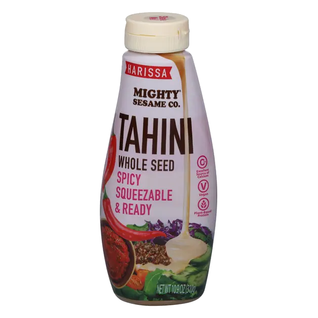 Mighty Sesame Co, Harissa, Tahini Whole Seed Spicy Squeezable & Ready