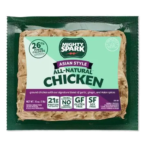Mighty Spark Food Co. Asian Style Ground Chicken, 16oz