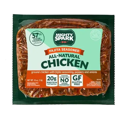 Mighty Spark Fajita Seasoned Ground Chicken, 16oz