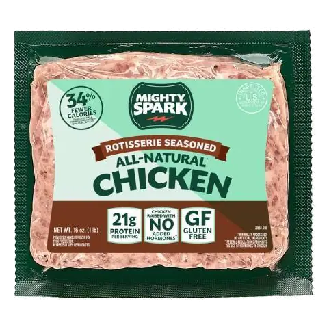Mighty Spark Rotisserie Seasoned Ground Chicken, 16oz