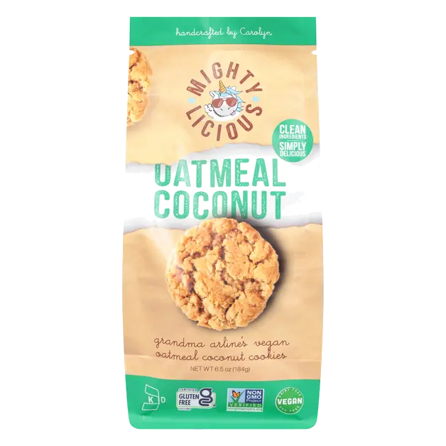 Gluten Free Vegan Oatmeal Coconut Cookies