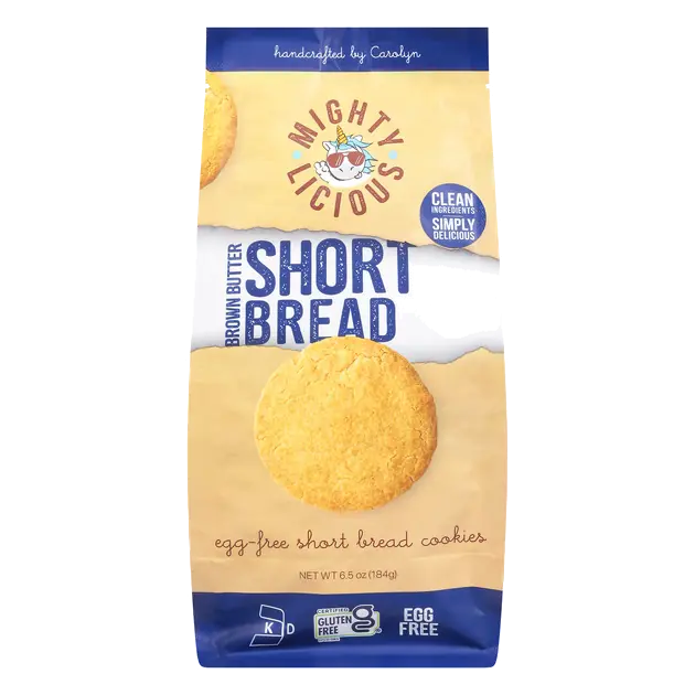 Mightylicious Short Bread Brown Butter Cookies 6.5 oz