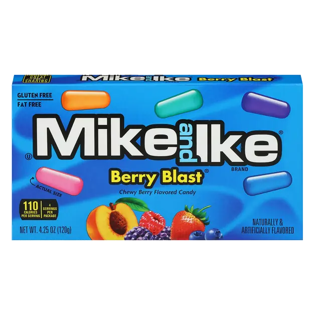 Berry Blast Chewy Fruit Candy Movie Theater Box