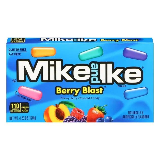 Mike and Ike Berry Blast Candy 4.25 oz