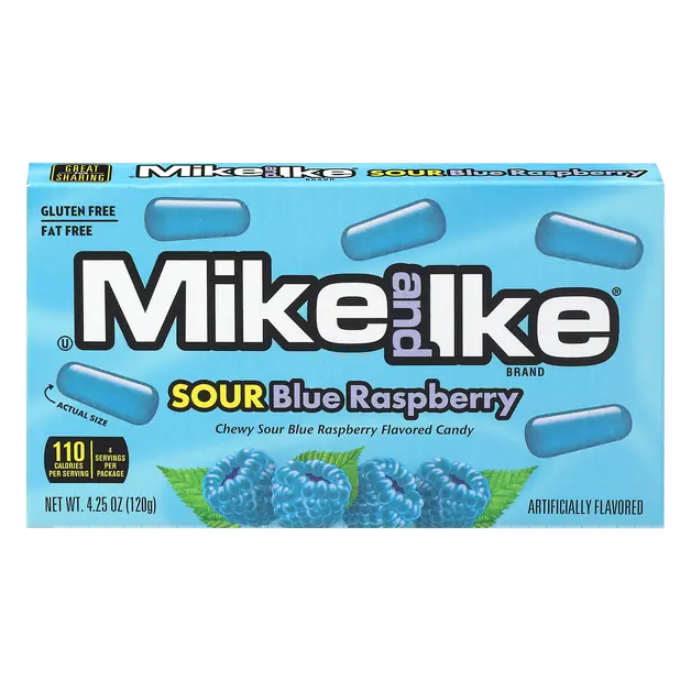 Sour Blue Raspberry Candy Theater Box