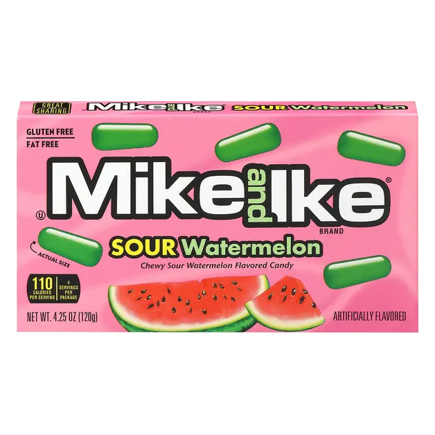 Sour Watermelon Chewy Candy Movie Theater Box