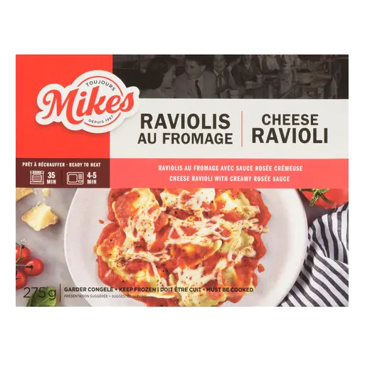 Frozen Entree Cheese Ravioli With Creamy Sauce 275 g