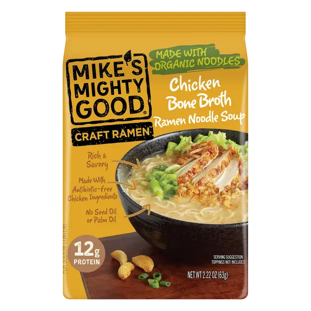 Fried Garlic Chicken Craft Ramen Noodle Soup