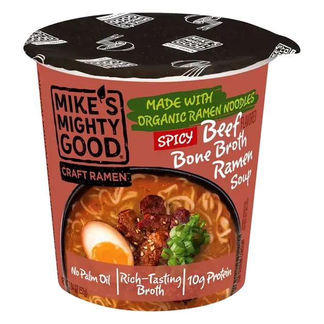 Spicy Beef Flavored Bone Broth Ramen Soup