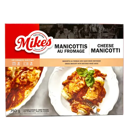 Frozen Cheese Manicotti 750 g