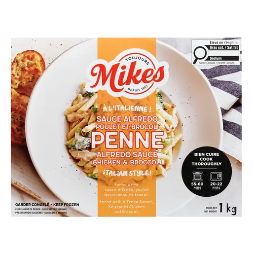 Frozen Penne Entree Chicken & Broccoli Alfredo Sauce 1 kg