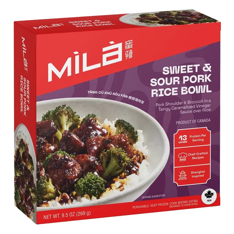 MiLa Sweet and Sour Pork Rice Bowl, 9.5oz