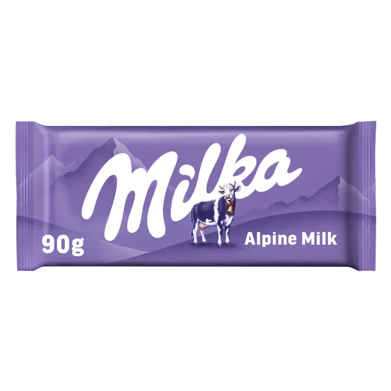 Milka Alpine Milk Chocolate Bar 90g