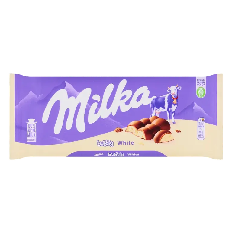 Bubbly White Chocolate Bar