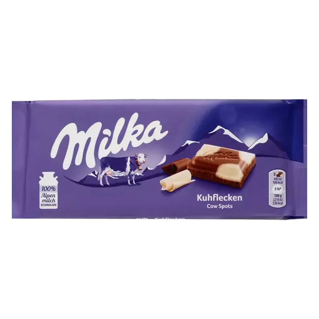 Milk and White Chocolate Confection, Cow Spots