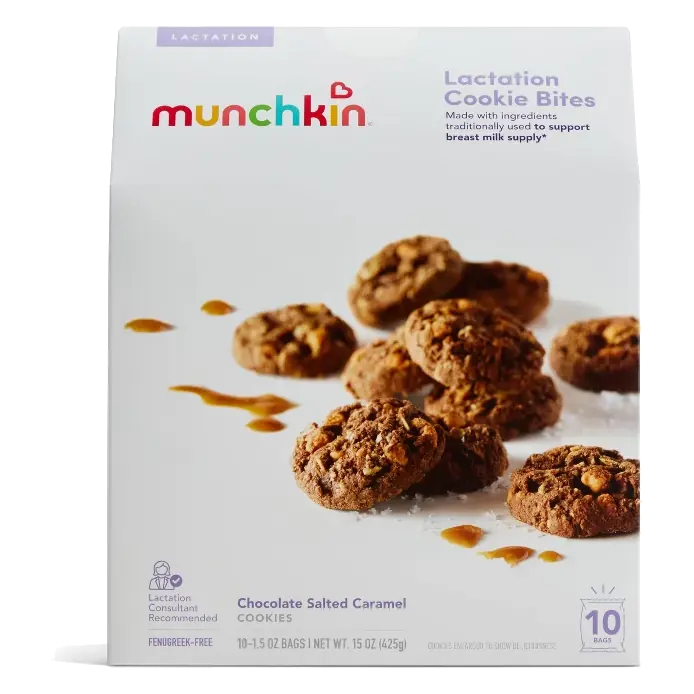 Munchkin Lactation Cookie Bites - Chocolate Salted Caramel - 15oz/10ct