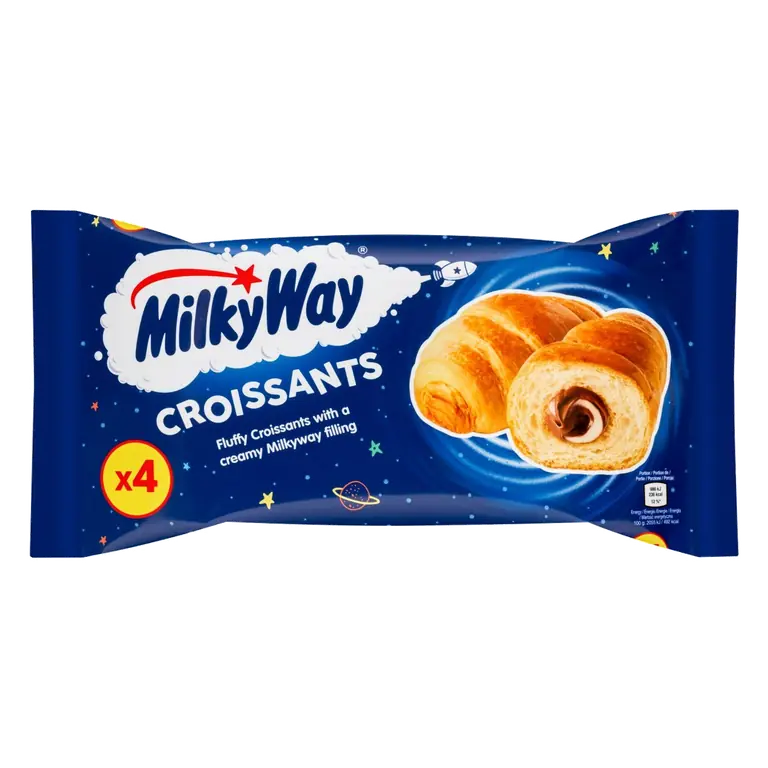 Chocolate And Milk Cream Croissants