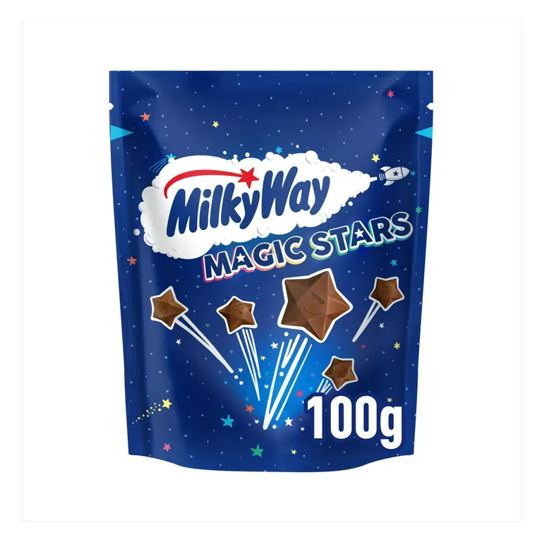 Magic Stars Milk Chocolate Bites Pouch Bag 100g