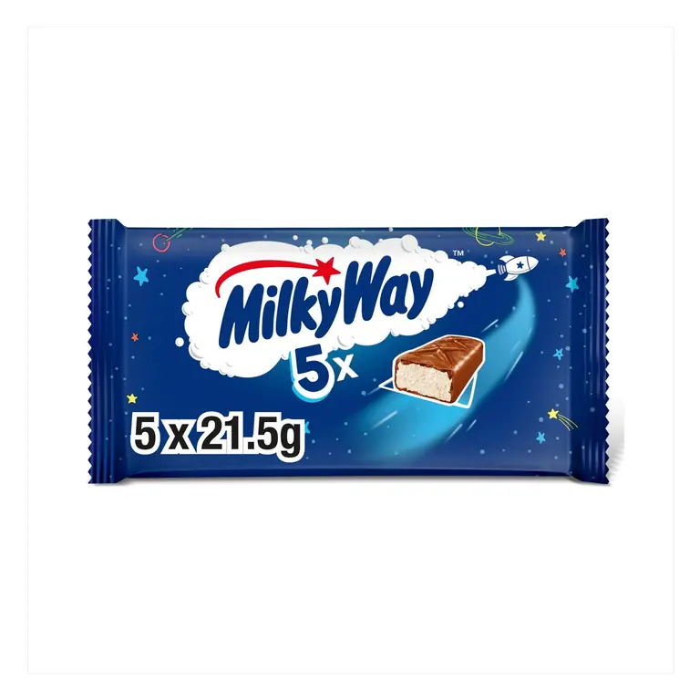 Nougat & Milk Chocolate Snack Bars Multipack 6x21.5g
