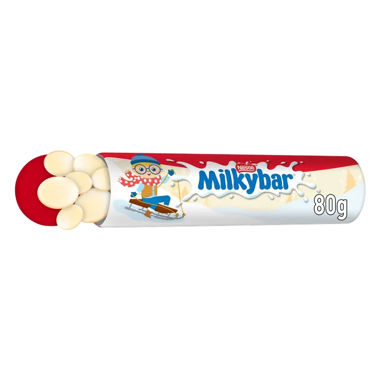 Buttons White Chocolate Giant Tube 80g