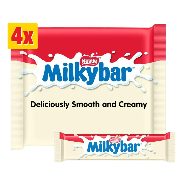 White Chocolate Bar Multipack 4x25g