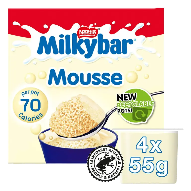 White Chocolate Mousse 4x55g