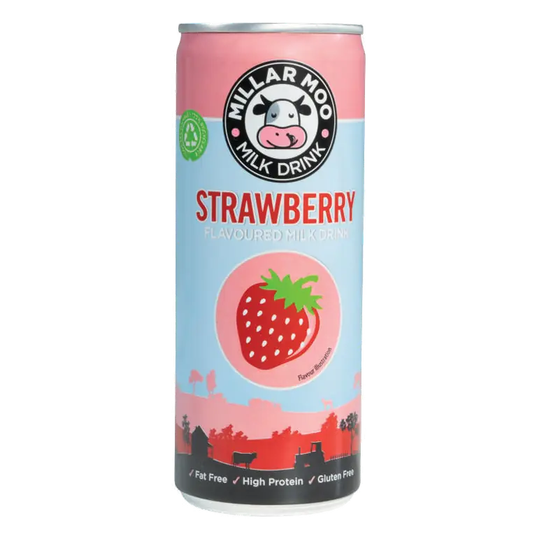 Millar Moo Strawberry Milk Drink 200ml