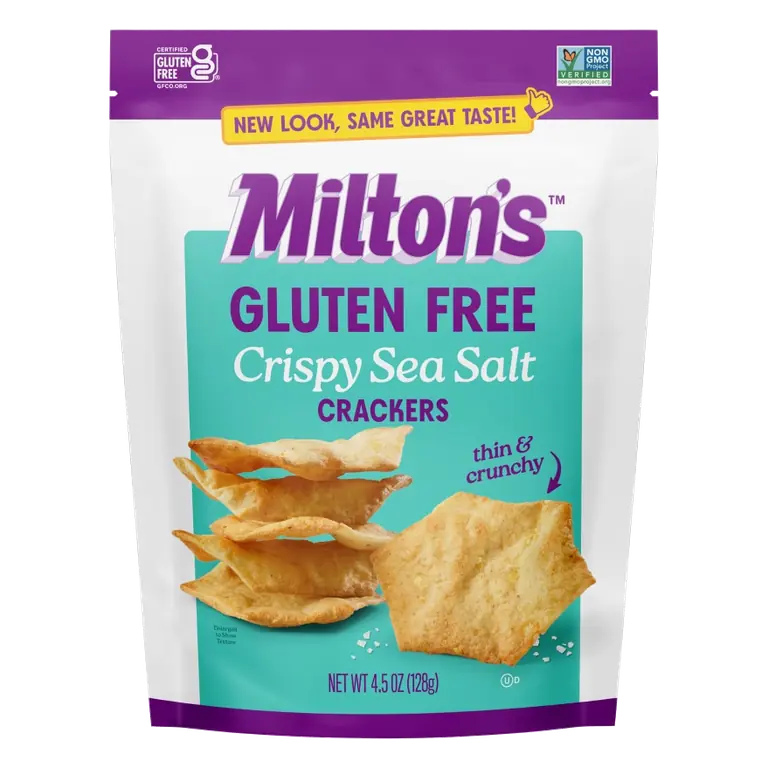 Gluten Free Crispy Sea Salt Baked Crackers