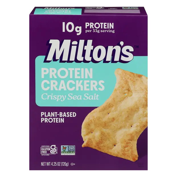Crispy Sea Salt Plant Based Protein Crackers