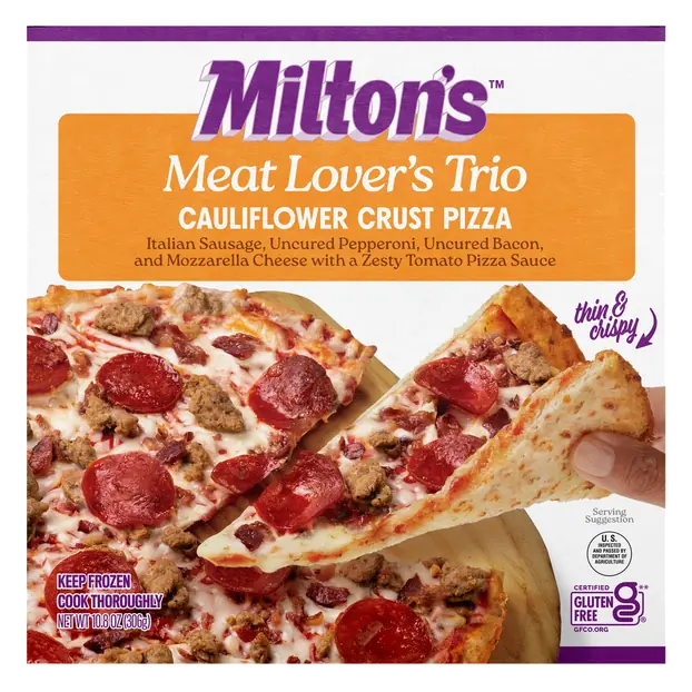 Gluten Free Thin Cauliflower Crust Meat Lover's Trio Pizza Frozen
