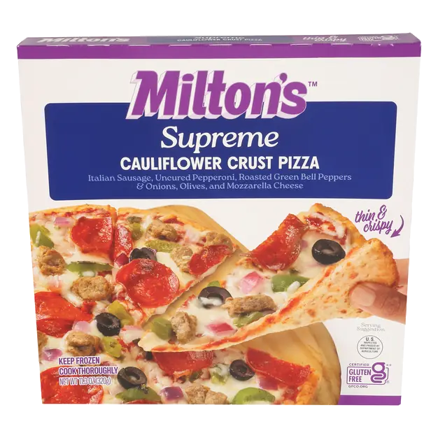 Gluten Free Thin & Crispy Cauliflower Crust Supreme Pizza Frozen
