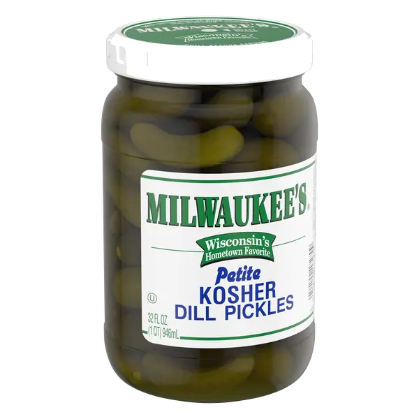 Milwaukee's Petite Kosher Dill Pickles, 32 fl oz.