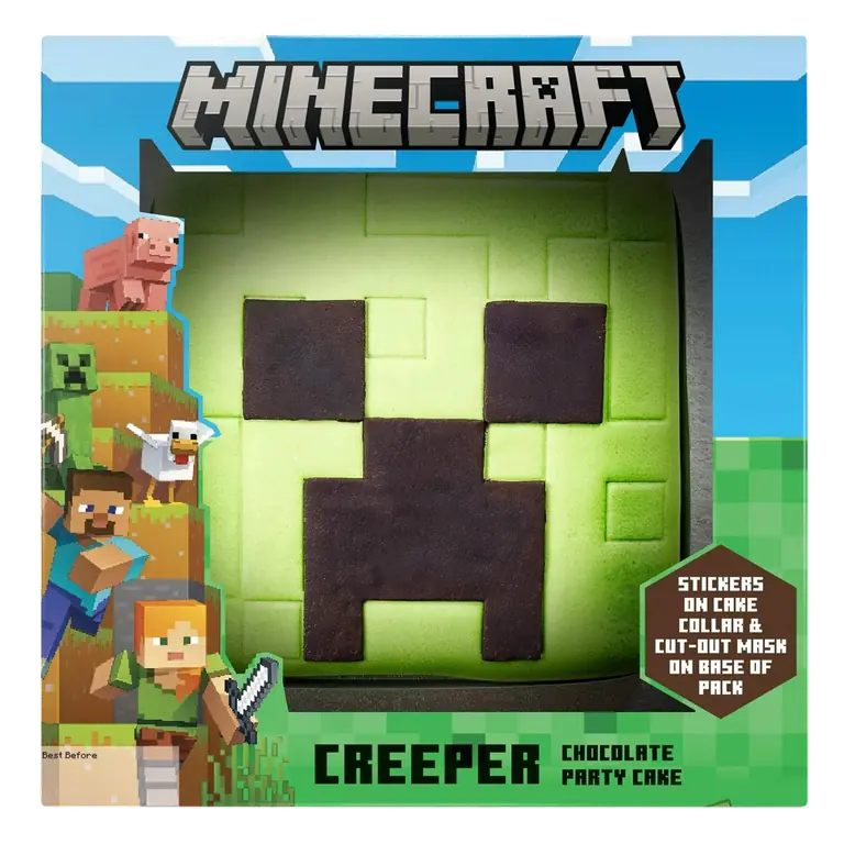Creeper Chocolate Party Cake