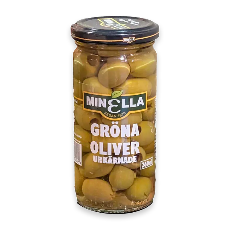 Gröna Oliver Urkärnade