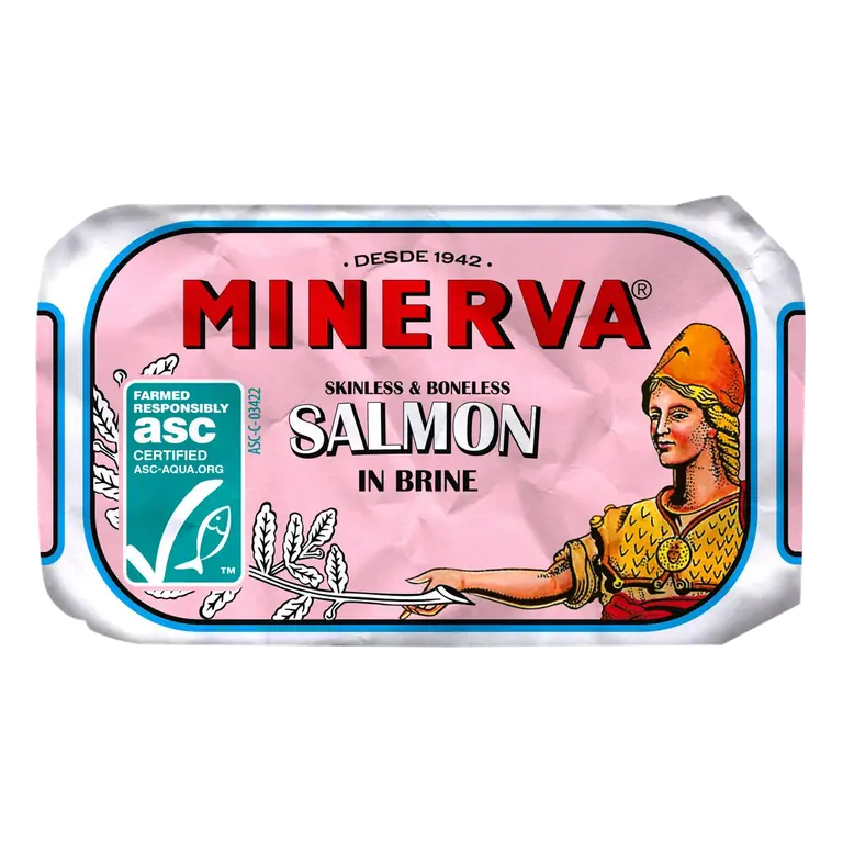Skinless & Boneless Salmon in Brine 120g
