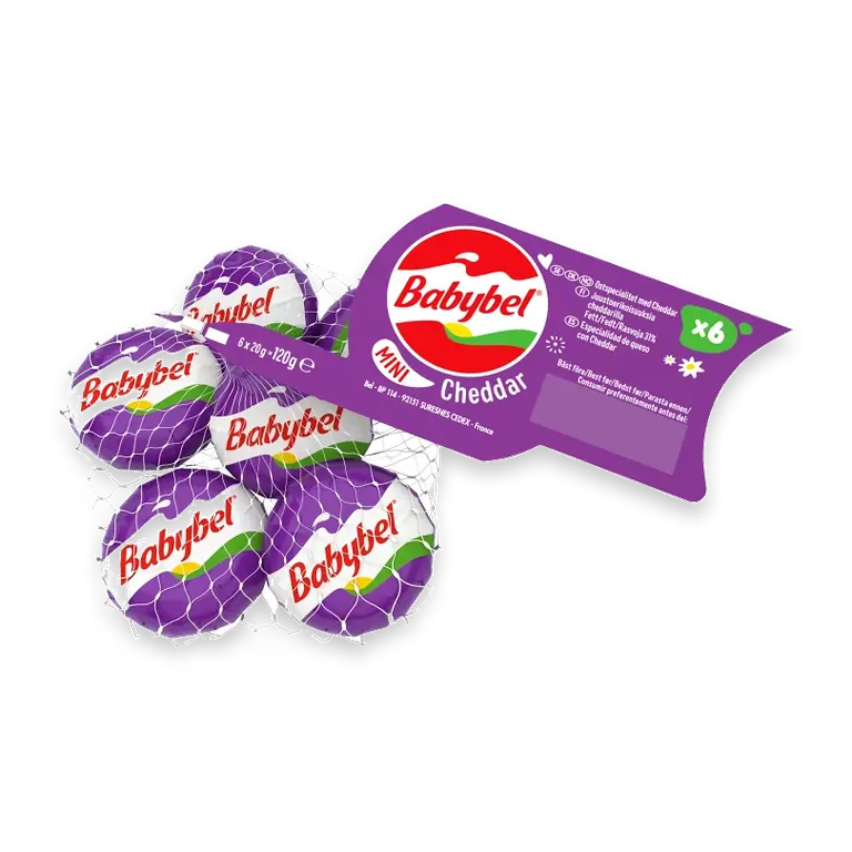 Cheddar i nät 120g