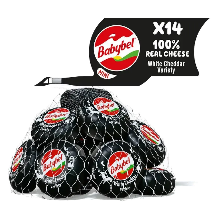 Mini Babybel White Cheddar Cheese, 14ct/10.5oz