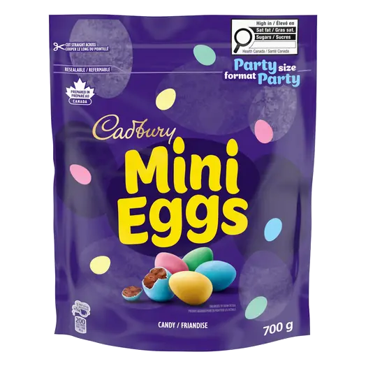 Cadbury Mini Eggs Chocolatey Candy Eggs Party Size Resealable Bag 700 g