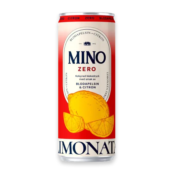 Mino Blodapelsin Citron Zero, Burk