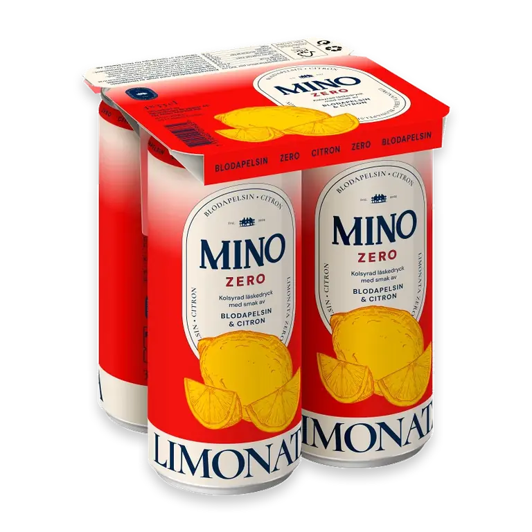 Mino Blodapelsin Citron Zero, 4x33cl
