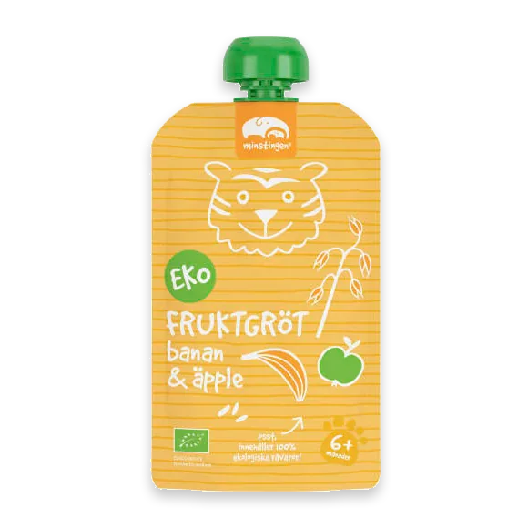 Fruktgröt Banan Äpple Från 6 Månader