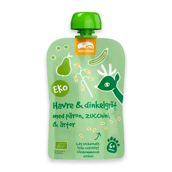 Havre Dinkel- Gröt Päron Zucchini Från 6 Månader