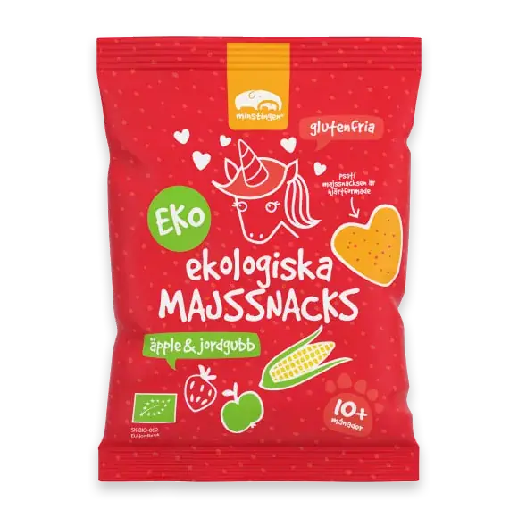 Majssnacks Äpple Jordgubb Från 10 Månader